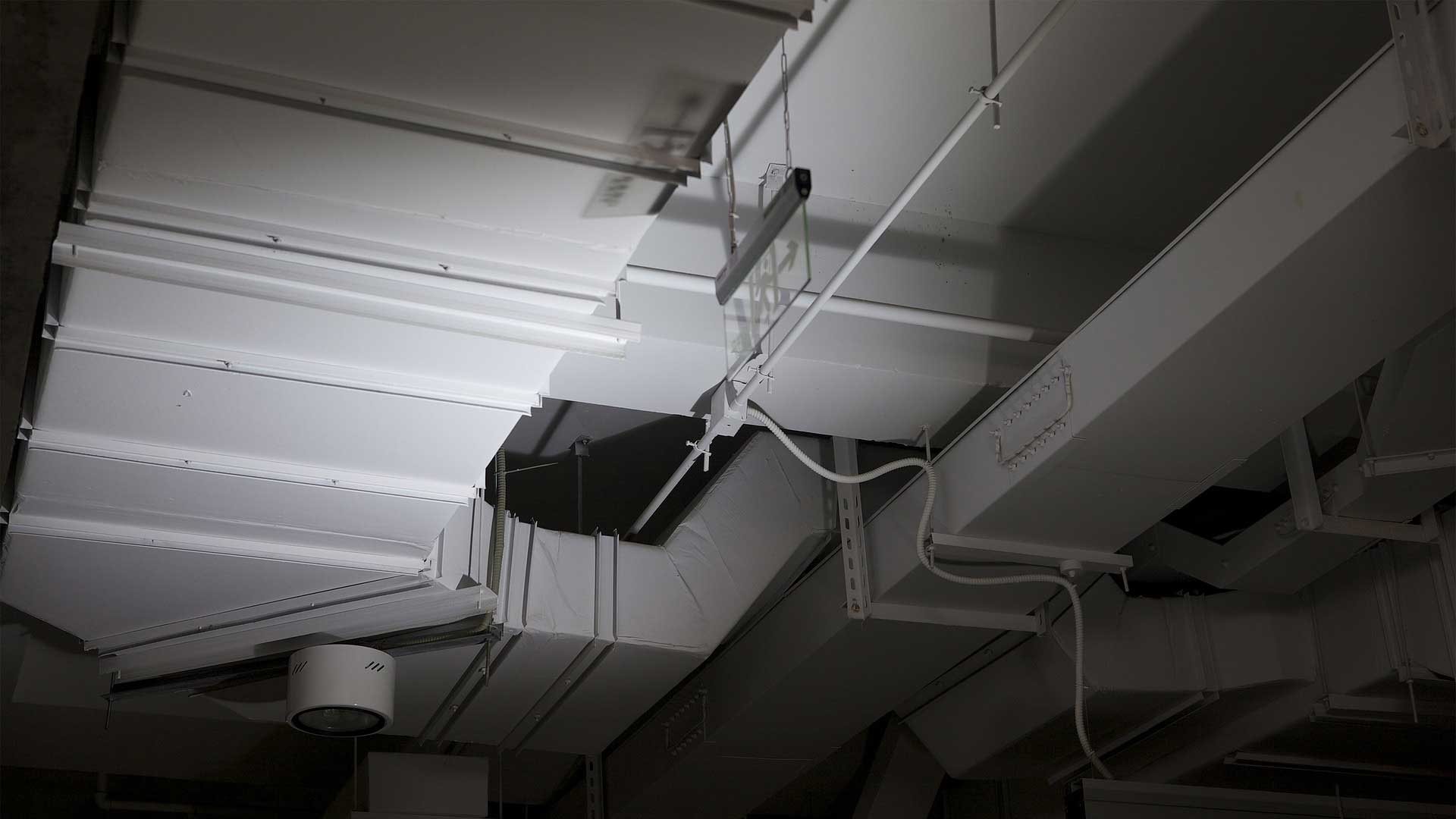 white ductwork