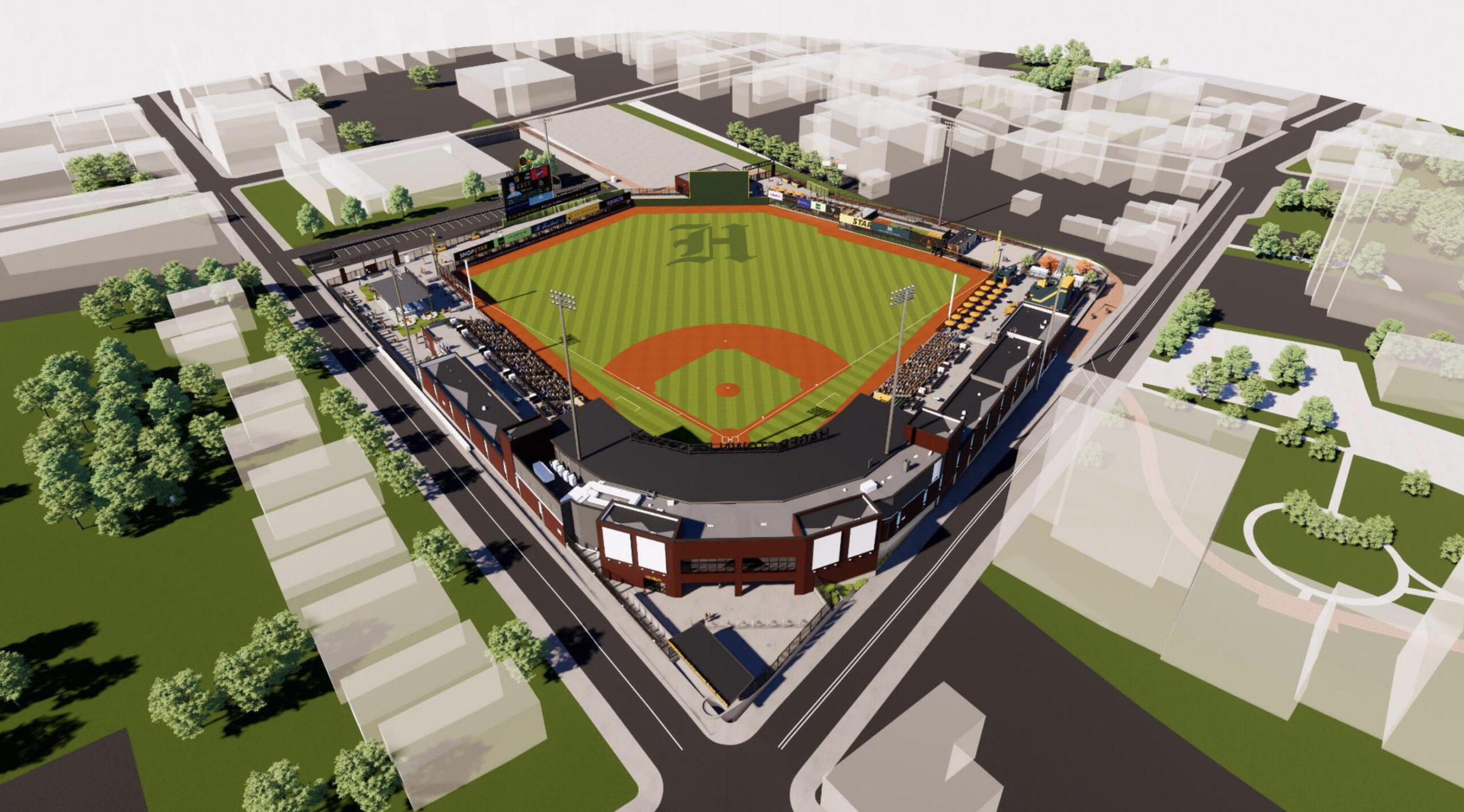 Hagerstown Multi-Use Sports stadium rendering
